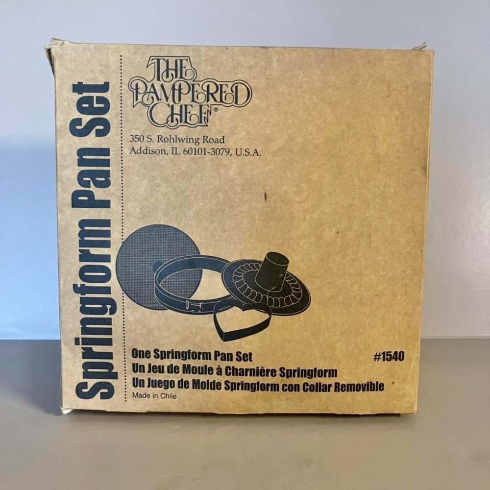 VTG The Pampered Chef Springform Pan Set (#1540) NIB